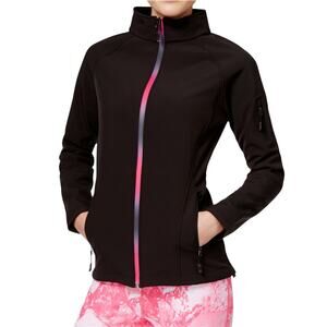 Ideology small full zip softshell jacket active fleece lined C 2810